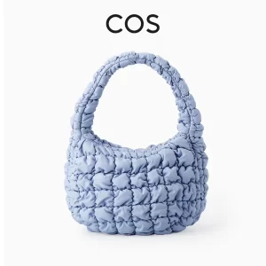 【中號】COS 金智妮同款 經典款 雲朵包 褶皺單肩 女款 天藍