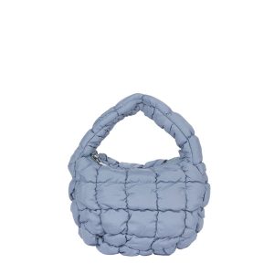 【mini】韓國限定 COS 迷妳雲朵包 褶皺餃子包 手提包mini 手拎包女 藍色